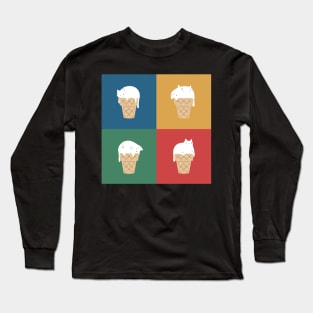 Cat Ice Cream 2x2 Long Sleeve T-Shirt
